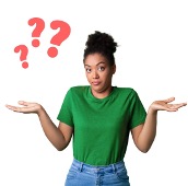 A woman who is expressing confusion